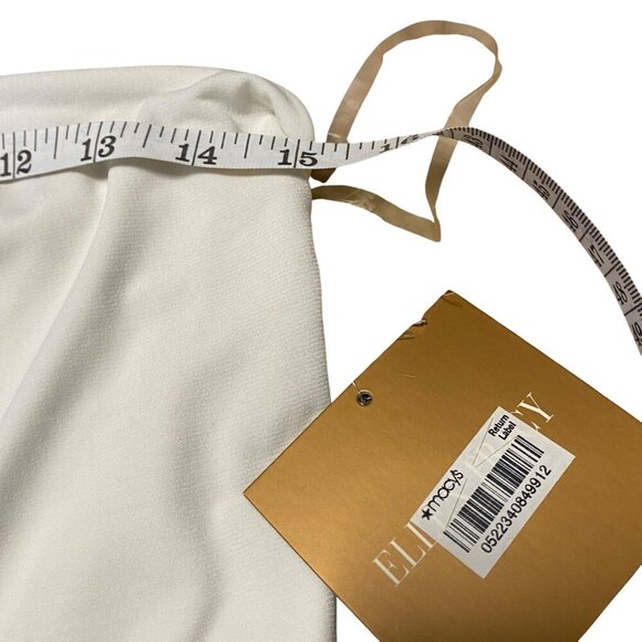 Ellen Tracy Womens Chalk White Halter Top Sleeveless Style Size M - Picture 16 of 16